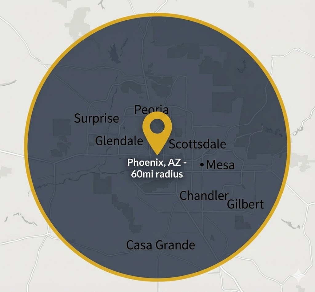 Phoenix Service Area Map