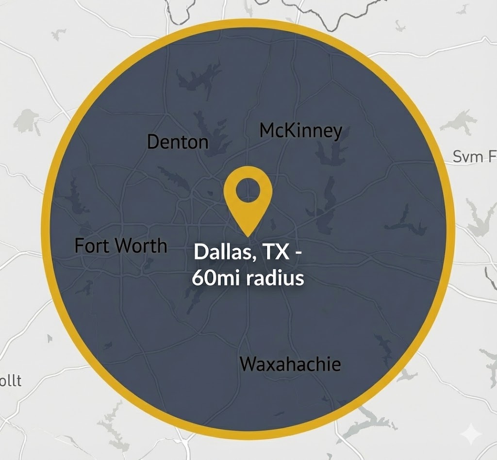 Dallas Service Area Map