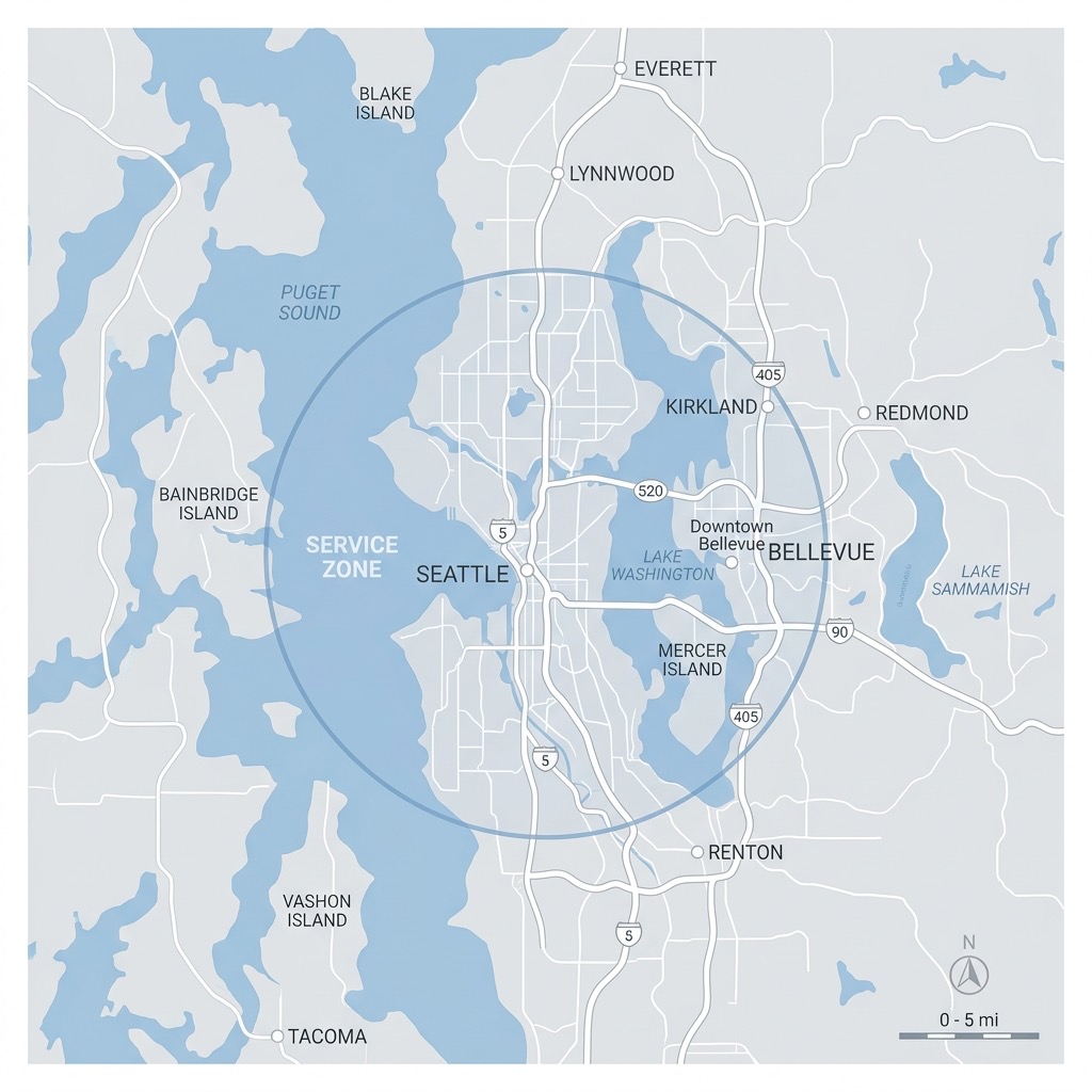 Seattle Service Area Map