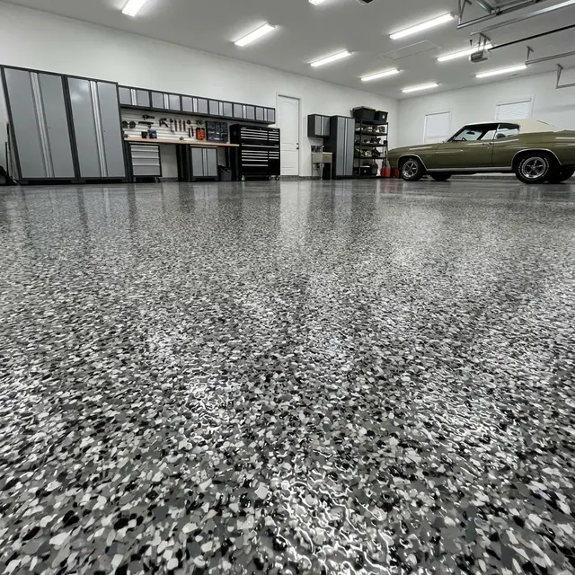 Polyaspartic topcoat application